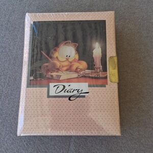 Vintage 1978 Garfield Diary Autumn Rose Webway New Sealed Lock Rare Collectible